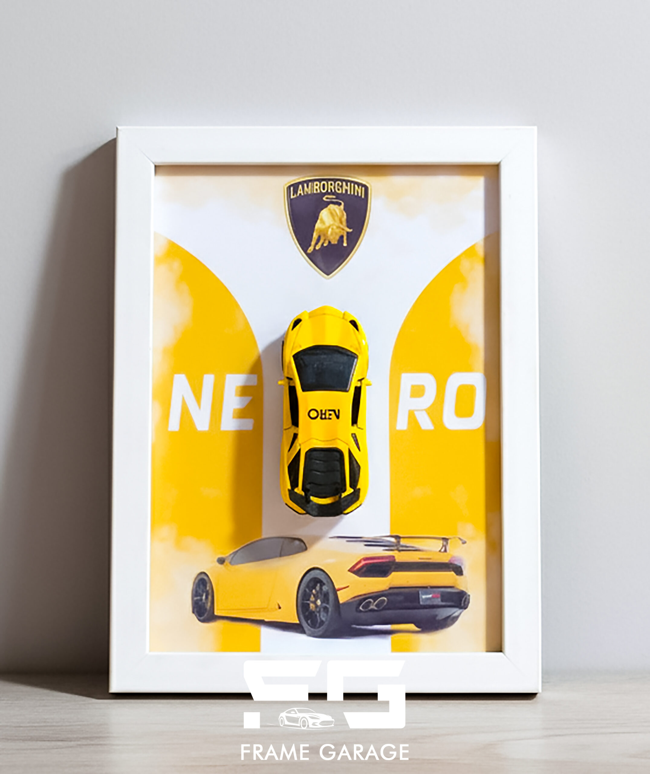 lamborghini huracán 3d diecast frame lamborghini huracán 3d diecast frame