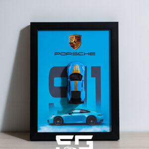 porsche 911 3d diecast frame