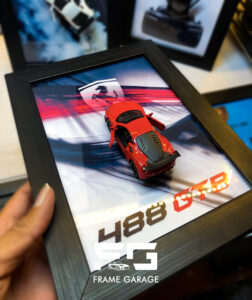 ferrari 488 gtb 3d diecast frame – 1:64 scale | a5 (6x8) size | budget friendly | perfect gift