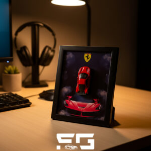 ferrari 488 gtb 3d diecast frame – 1:64 scale | a5 (6x8) size | budget friendly | perfect gift