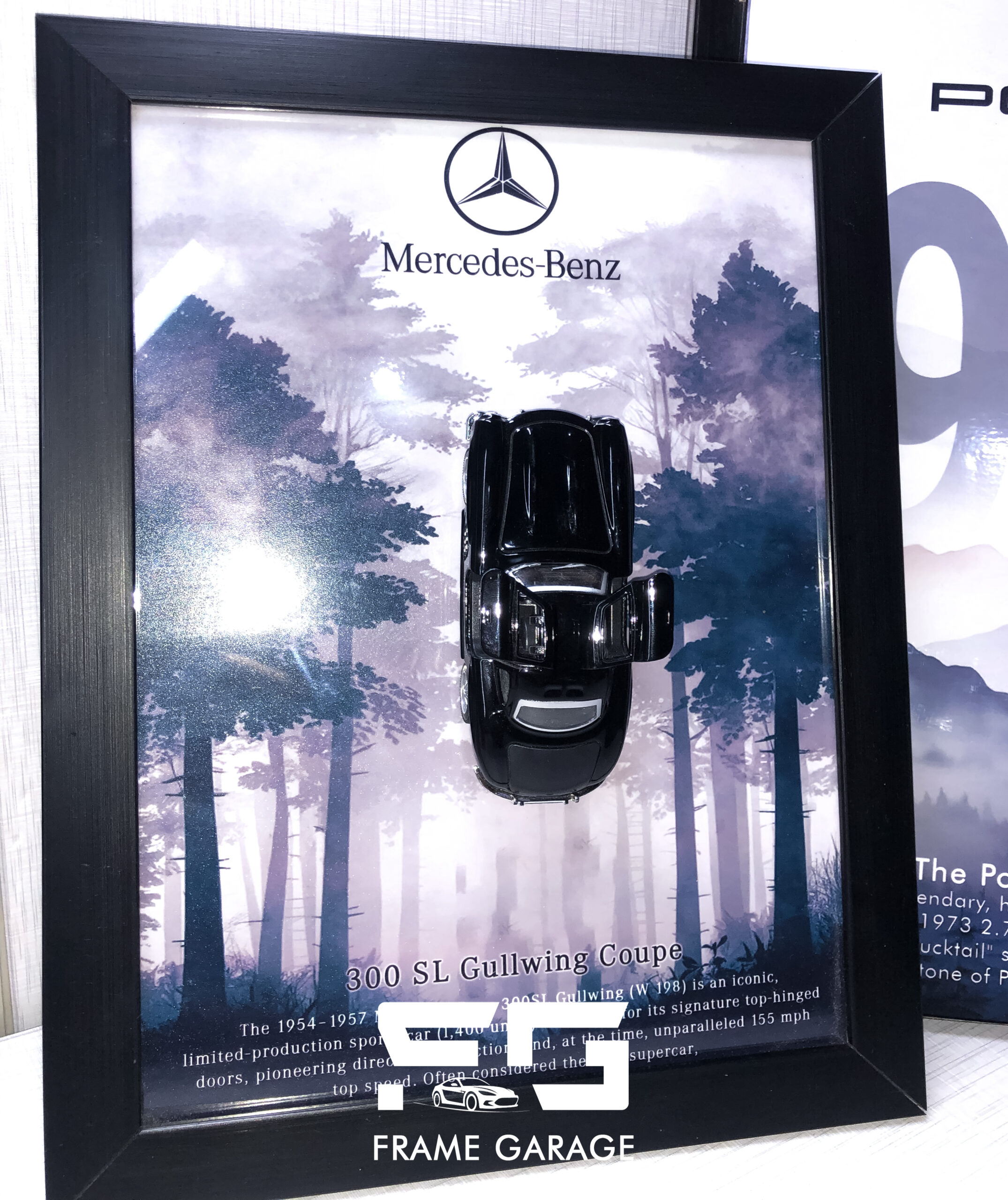 mercedes benz 300 sl 3d diecast frame mercedes benz 300 sl 3d diecast frame