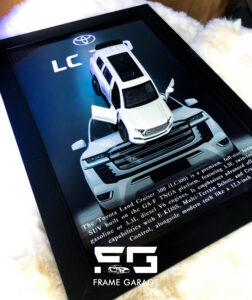 toyota land cruiser lc300 3d diecast frame