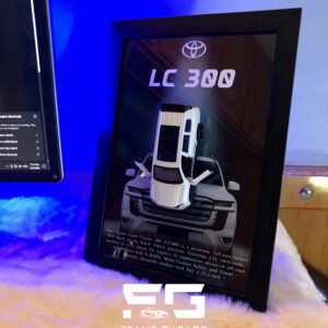 toyota land cruiser lc300 3d diecast frame