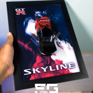 nissan gt r r34 skyline 3d diecast frame – 1:32 scale