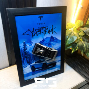 tesla cybertruck 3d diecast frame