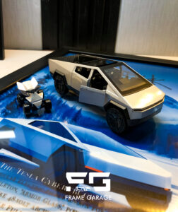 tesla cybertruck 3d diecast frame